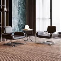 Chaise convexe irrégulière en acier inoxydable Creative Homestay Hotel Reception Leisure Single Sofa Chair