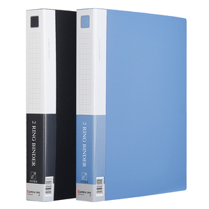 Dossier en papier A4 COMIX Color, dossier en plastique PP à 2 trous, organiseur de dossiers, dossier de présentation professionnel avec poches - Product Image 1