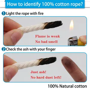 Baiyuheng Bán Buôn Tường Trang Trí Diy Handmade Bện Dây 100% Cotton Tự Nhiên Trắng Macrame Dây Xoắn - Product Image 4