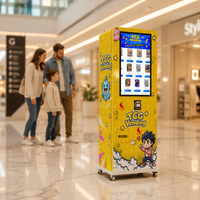 Distributeur automatique de cartes à collectionner de dessins animés en gros avec écran tactile de 32 pouces, distributeur de cartes TCG pour centre commercial
