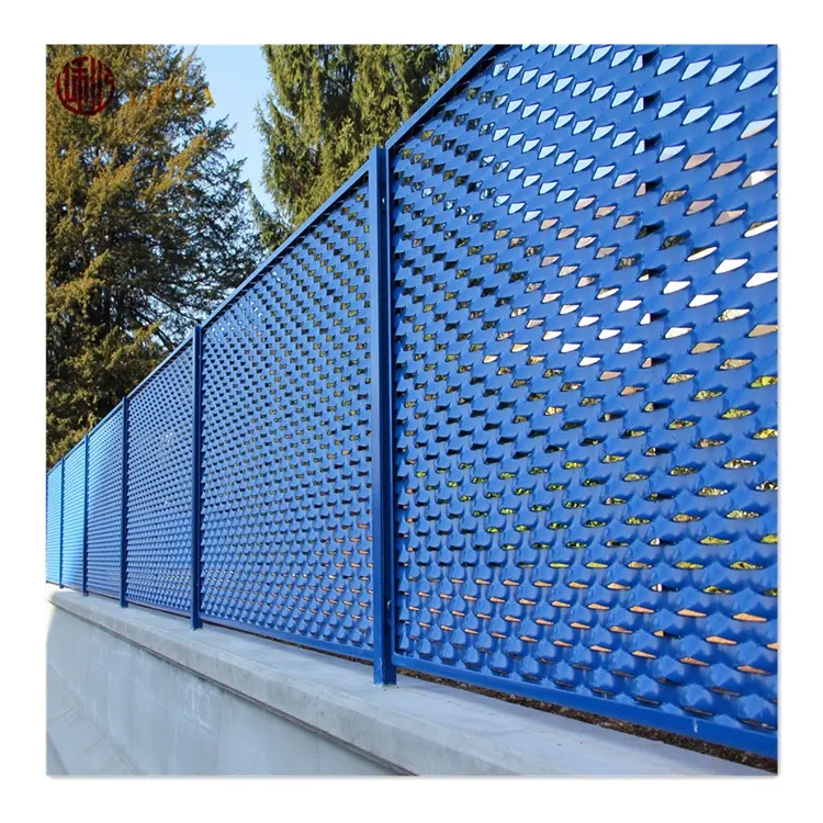 Drap de clôture de sécurité, panneau en acier inoxydable, aluminium étendu métallique, meilleur personnalisé