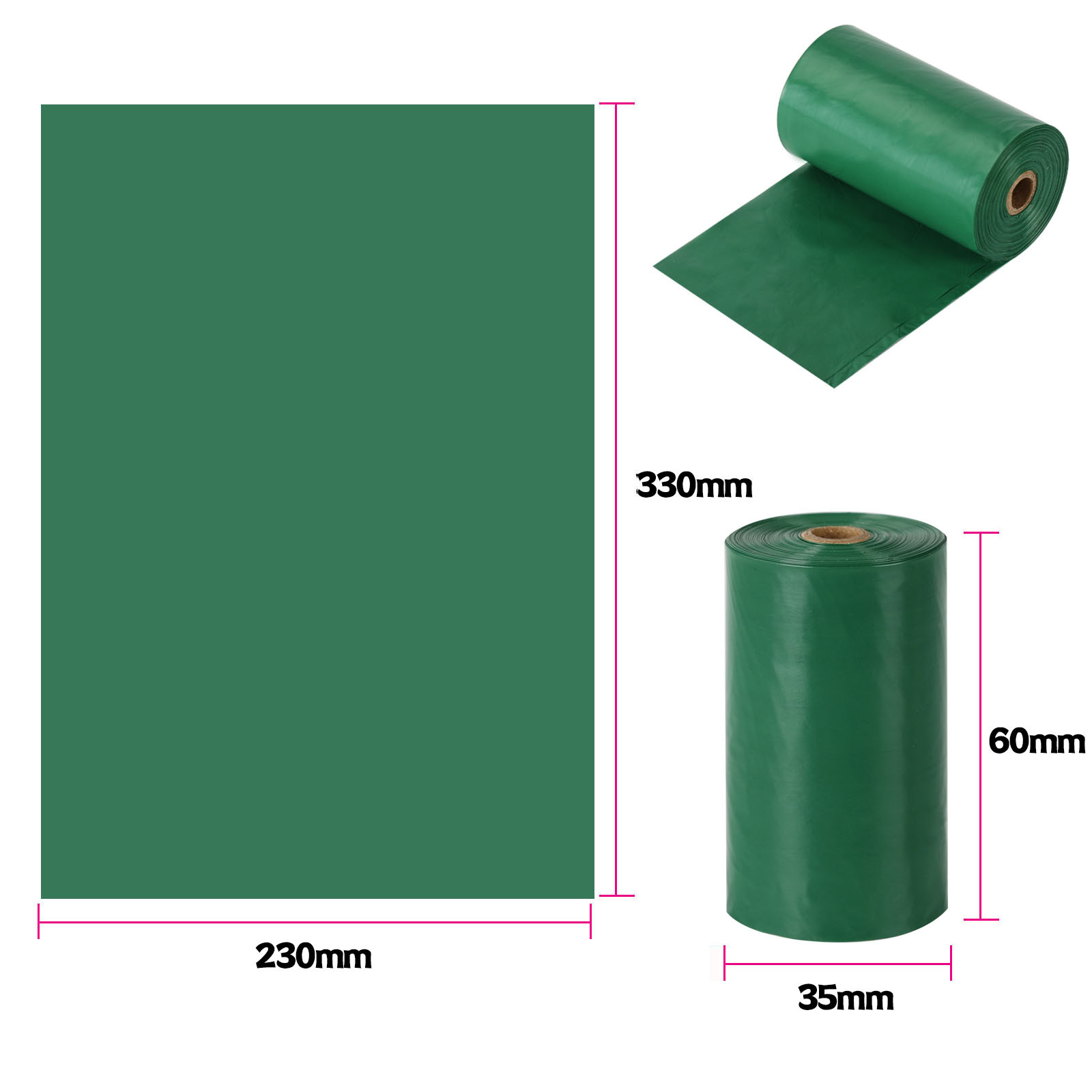 Color sólido verde ecológico, grosor de 2 hebras, aroma a lavanda, 15 rollos