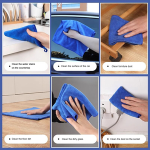 Paño <span class=keywords><strong>de</strong></span> Limpieza <span class=keywords><strong>de</strong></span> Cocina Lavable en Azul, Verde, Rosa y Gris, Toalla <span class=keywords><strong>de</strong></span> Limpieza <span class=keywords><strong>de</strong></span> Cocina, Paños <span class=keywords><strong>de</strong></span> Limpieza <span class=keywords><strong>de</strong></span> Microfibra para Automóvil - Product Image 3