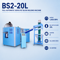 Machine de soufflage de bouteilles PET 20L BS2 2 cavités 800 BPH automatique servo pour ligne de production clé en main d'eau et d'huile alimentaire