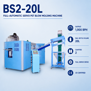 Machine <span class=keywords><strong>de</strong></span> soufflage <span class=keywords><strong>de</strong></span> bouteilles PET 20L BS2 2 cavités 800 BPH automatique servo pour ligne <span class=keywords><strong>de</strong></span> production clé en main d'eau et d'huile alimentaire - Product Image 1