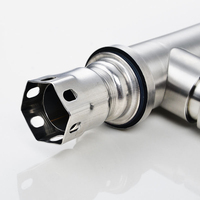Robinet de cuisine avec évier intégré, eau chaude/froide, acier inoxydable 304, flexible, finition céramique chromée, montage sur plan, design moderne