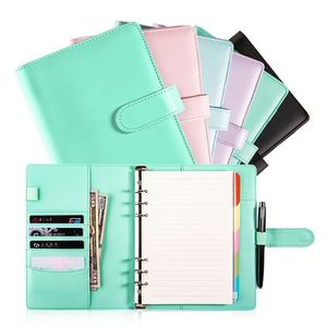 Leather Ring Custom Logo for Savings With Texted <b>A5</b> Zipper <b>Folder</b> Bag Envelopes Available A6 Budget Binder - Product Image 2