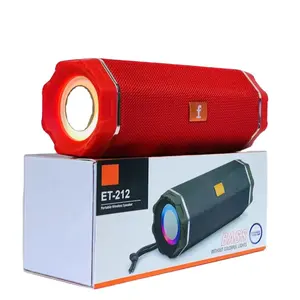 ET-212 כפול 1.5 אינץ 6 ואט צילינדר RGB צבעים מנורת בס רמקול נייד אלחוטי פשוט USB TF FM BT רמקול