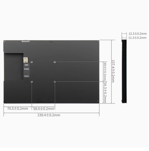 10 màn hình cảm ứng cấp công nghiệp 1 inch IPS độ phân giải <span class=keywords><strong>1280x800</strong></span> HD cảm ứng năm điểm điện dung hỗ trợ Raspberry Pi - Product Image 4