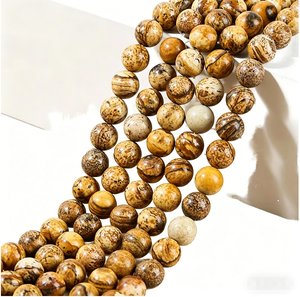 Daimily GEMS Cuentas Beige Naturales, Cuentas Sueltas Facetadas Naturales, Cuentas de Piedras Preciosas Semiterminadas, Accesorios de Joyería Hechos a Mano - Product Image 1