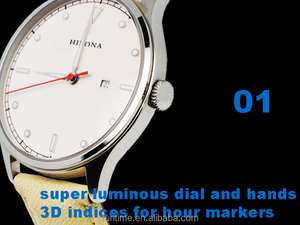 Relojes de Cuarzo con Marcadores de Hora <span class=keywords><strong>3D</strong></span> de Buena Relación Calidad-Precio, Números Arábigos Superluminosos, Promoción, con Correa de Silicona de 20 mm - Product Image 6