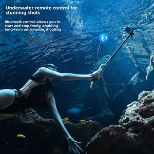 Adaptador TELESIN para GoPro12/11/10, Control Remoto Subacuático, <span class=keywords><strong>Palo</strong></span> Selfie, Resistente al Agua hasta 30 m, para <span class=keywords><strong>Buceo</strong></span>, Hero9/8 con Diseño de Logotipo - Product Image 2