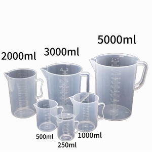 Plastic <b>Measuring</b> Cups With Handles 100ml 5000ml Graduated PP Kitchen Baking <b>Tools</b> Custom Logo Colors Available - Product Image 3