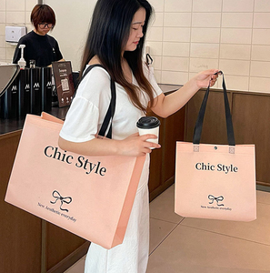 Sac fourre-tout promotionnel personnalisé <span class=keywords><strong>en</strong></span> non-tissé recyclable <span class=keywords><strong>en</strong></span> polypropylène pour l'emballage de boutiques de détail - Product Image 4