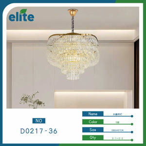 Lampadario di cristallo postmoderno di lusso all'ingrosso per eleganti decorazioni per la casa 3000K CCT sospensione di installazione per le camere - Product Image 1