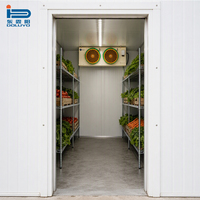 Cámara Frigorífica con Congelador y Mini Cámara Frigorífica para Almacenamiento de Frutas y Verduras