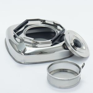 Stackable Flat Square <b>Kettle</b> With Stainless Steel Strainer That Fits in the Fridge Space Saving High Quality Stainless Steel KS- - Product Image 2