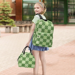 Hawaiian Quilt Ulu Print Teens Casual Daypack Kids School Bag Set <b>Backpack</b> Children's School <b>Backpack</b> Set with Lunch Box - Product Image 6