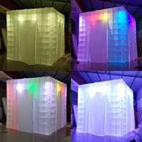 Tente de pub irlandais gonflable pour événements en plein air, événements sportifs, États-Unis, éclairage LED, photomaton, cube, bar, fête, pub, mariage