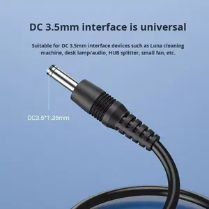 Кабель DC55215525 с одинарным разъемом (штекер/гнездо) 12В, 0.5/0.75/<span class=keywords><strong>1.2</strong></span> мм², с поливиниловой изоляцией, для низковольтного оборудования постоянного тока - Product Image 3