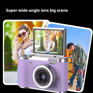 Cámara Digital Flip con Sistema <span class=keywords><strong>de</strong></span> Color Macaron LK007, Cámara Retro <span class=keywords><strong>de</strong></span> Nivel Básico para Estudiantes con Grabación <span class=keywords><strong>de</strong></span> Video para Niños y Niñas - Product Image 5