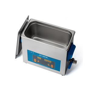 เครื่องทำความสะอาดอัลตราโซนิกดิจิตอลขนาดใหญ่ 6 ลิตร พร้อมระบบทำความร้อนและตั้งเวลา รวมตะกร้าทำความสะอาด สภาพใหม่ ขจัดคราบไขมัน - Product Image 2