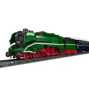 Kalıp kral 12007 motorlu BR18 alman ekspres tren modeli trenler blokları yüksek kalite iyi fiyat blok eğitici oyuncaklar
