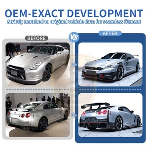 Kit Carrozzeria Aerodinamico in Fibra di Carbonio Stile Nismo 2024 per <span class=keywords><strong>Nissan</strong></span> GTR R35, Paraurti, Alettone Posteriore, Cofano Bagagliaio, Parafanghi Larghi - Product Image 2