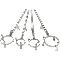Support de bol en or Strong Ostrich Fusion, support de creuset à long manche, équipement pour bol en quartz en acier inoxydable, outils de bijouterie