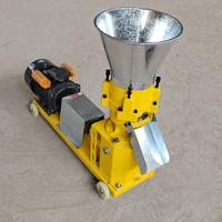 Henglu Nouvelle machine à granulés d'aliments pour volailles de taille moyenne à moteur diesel, en acier au carbone, capacité de 400 kg/h, prix direct usine, haute efficacité