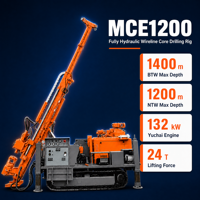 Foreuse hydraulique MCE1200 à moteur diesel pour forage de carottage, à couple élevé, pour forages ultra-profonds, fournie par l'usine