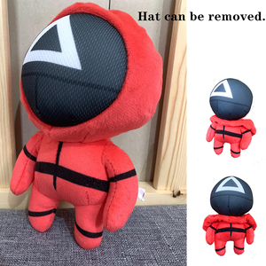 Peluche Uomo con Cappuccio Rosso - Bambola Morbida Imbottita, Figura da Collezione Ispirata a <span class=keywords><strong>Squid</strong></span> <span class=keywords><strong>Game</strong></span> - Product Image 2