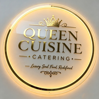 Enseigne murale personnalisée de luxe en acrylique rétroéclairée par LED pour la publicité, les hôtels, les restaurants, les maisons, les centres commerciaux, les boutiques, les salons de beauté et la décoration