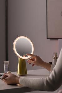 Có thể sạc lại trang điểm gương đèn linh hoạt 40 ° mạnh mẽ sucking cơ sở đứng đều đặn phẳng rõ ràng gương vô cấp ánh sáng ban đêm - Product Image 6