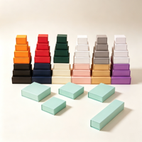Boîtes cadeaux de luxe personnalisées en carton rigide avec tiroir coulissant, doublées d'éponge, vernies, forme sur mesure pour parfum
