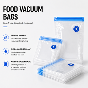 Bolsas de Vacío Texturizadas de PE al por Mayor, Reutilizables, a Prueba de Fugas, a Prueba de Humedad, Herméticas, para Cocinar al Vacío, Almacenamiento de Alimentos - Product Image 1