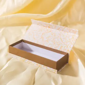 Kotak Kemasan Bulu Mata Kecil Logo Kustom Mode Kalung Kerang Kemasan Kuku Kotak Hadiah untuk Dijual