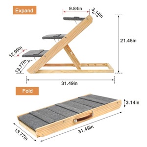 <span class=keywords><strong>Escalier</strong></span> pliable en bois PAIPET <span class=keywords><strong>pour</strong></span> animaux de compagnie, rampe <span class=keywords><strong>pour</strong></span> <span class=keywords><strong>chien</strong></span> à 3 marches, marches antidérapantes <span class=keywords><strong>pour</strong></span> chat, portable <span class=keywords><strong>pour</strong></span> lit, canapé, voiture - Product Image 2