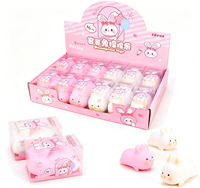 Jouet Squishy Multicolore Adorable Capybara Panda en TPR Rempli de Farine, Animal de Simulation Lesté à Rebond Lent, Jouet Anti-Stress et de Décompression