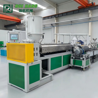 Ligne d'extrusion de tuyaux renforcés à nervures en spirale en PVC, machine de fabrication de tuyaux d'aspiration flexibles en PVC pour le transport de céréales et la ventilation