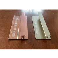 Profilé de finition en aluminium anodisé brillant 6063 T5, fabricant de profilés en aluminium fins sur mesure, garniture décorative en profilé d'aluminium