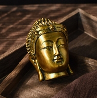 Créative Asie du Sud-Est Ancienne Tête de Bouddha Vente en gros Résine Artisanat Décoration de la maison Pièces