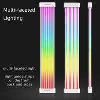 COOLMOON C260 argb lampu setrip led, aksesori komputer pc Game 8pin/2*8pin OEM mendukung kabel neon led