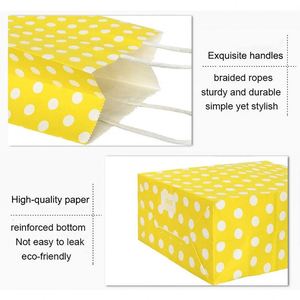 Small Gift Bag Kraft Paper Bag with Handle for Party Christmas Birthday Wedding Celebrations <b>Thick</b> Durable Party Favor Paper Bag - Product Image 3