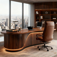 Bureau de direction moderne et luxueux, mobilier de bureau écologique et durable, bureau de direction conçu pour le marché commercial