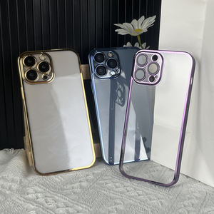 OEM /ODM-funda trasera transparente para teléfono, carcasa de color galvanizado para ipnon 11 <span class=keywords><strong>12</strong></span> 13 14 <span class=keywords><strong>pro</strong></span> <span class=keywords><strong>max</strong></span> - Product Image 5