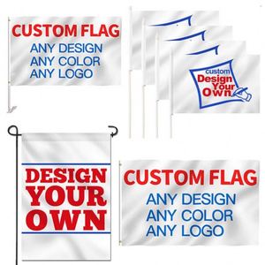 Fabricante Ofrece Banderas de Poliéster Resistentes a la Intemperie con Logotipo Impreso Personalizado, Asta de Aluminio para Uso en Exteriores, Cualquier Tamaño - Product Image 1