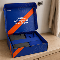 Boîte d'expédition personnalisée pour vêtements de sport, en carton ondulé E-Flute, pour l'e-commerce de vêtements