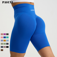 Pantalones Cortos de Yoga PASUXI, Cintura Alta, Cinco Puntos, Leggings Deportivos, Levanta Glúteos, para Gimnasio y Entrenamiento