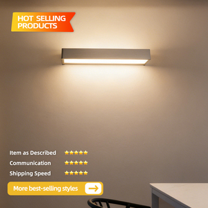 Modern Minimalist Aluminum LED <b>Wall</b> Lamp 3500K Warm White Rectangular Surface Mounted for Living Room Sofa Background <b>Lighting</b> - Product Image 3